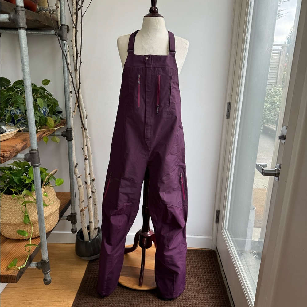 Patagonia 3-Layer GORE-TEX PRO Shell Super Alpine Bibs, Plum Purple, M